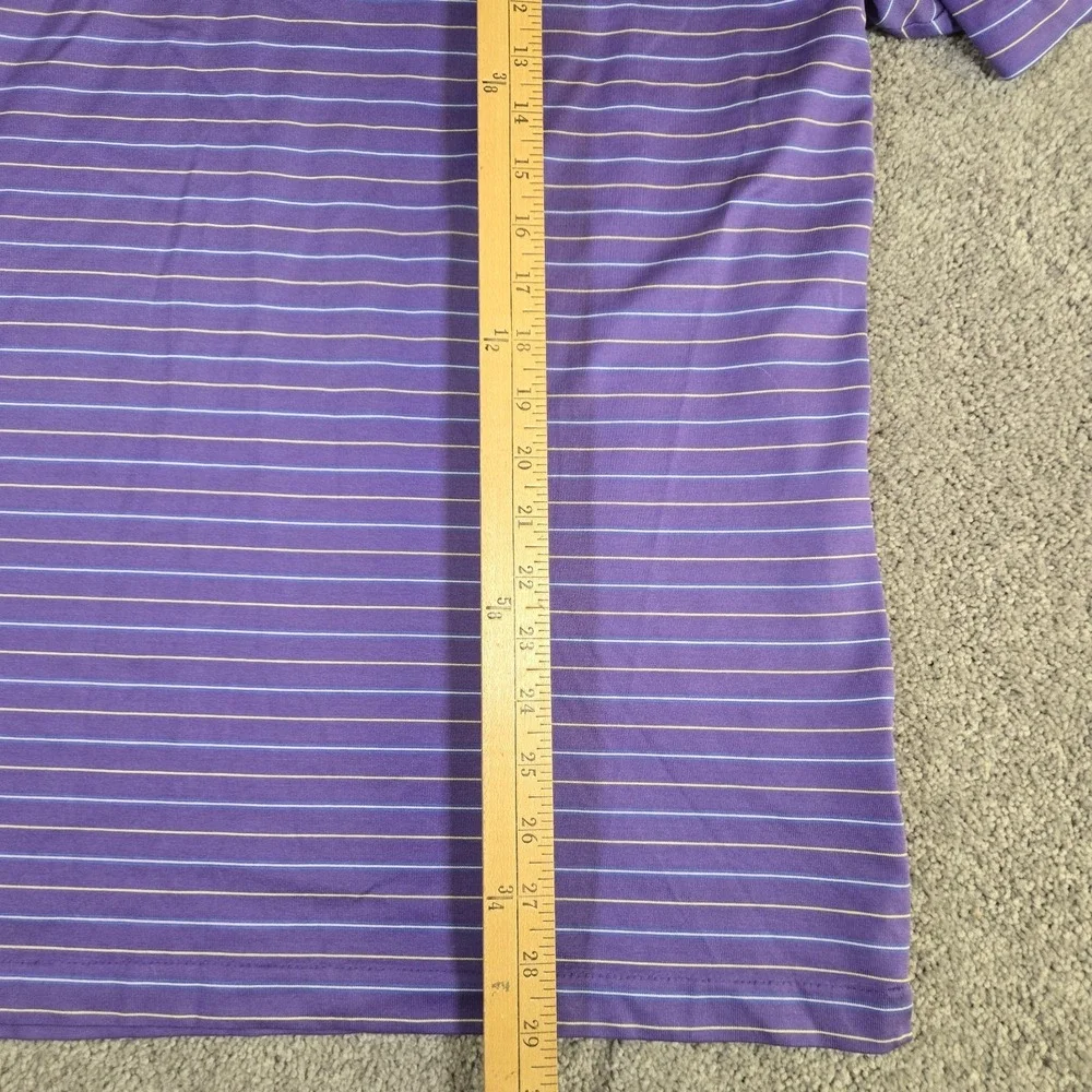 Vintage Nike Tiger Woods Polo Shirt Mens XL Purple Stripe